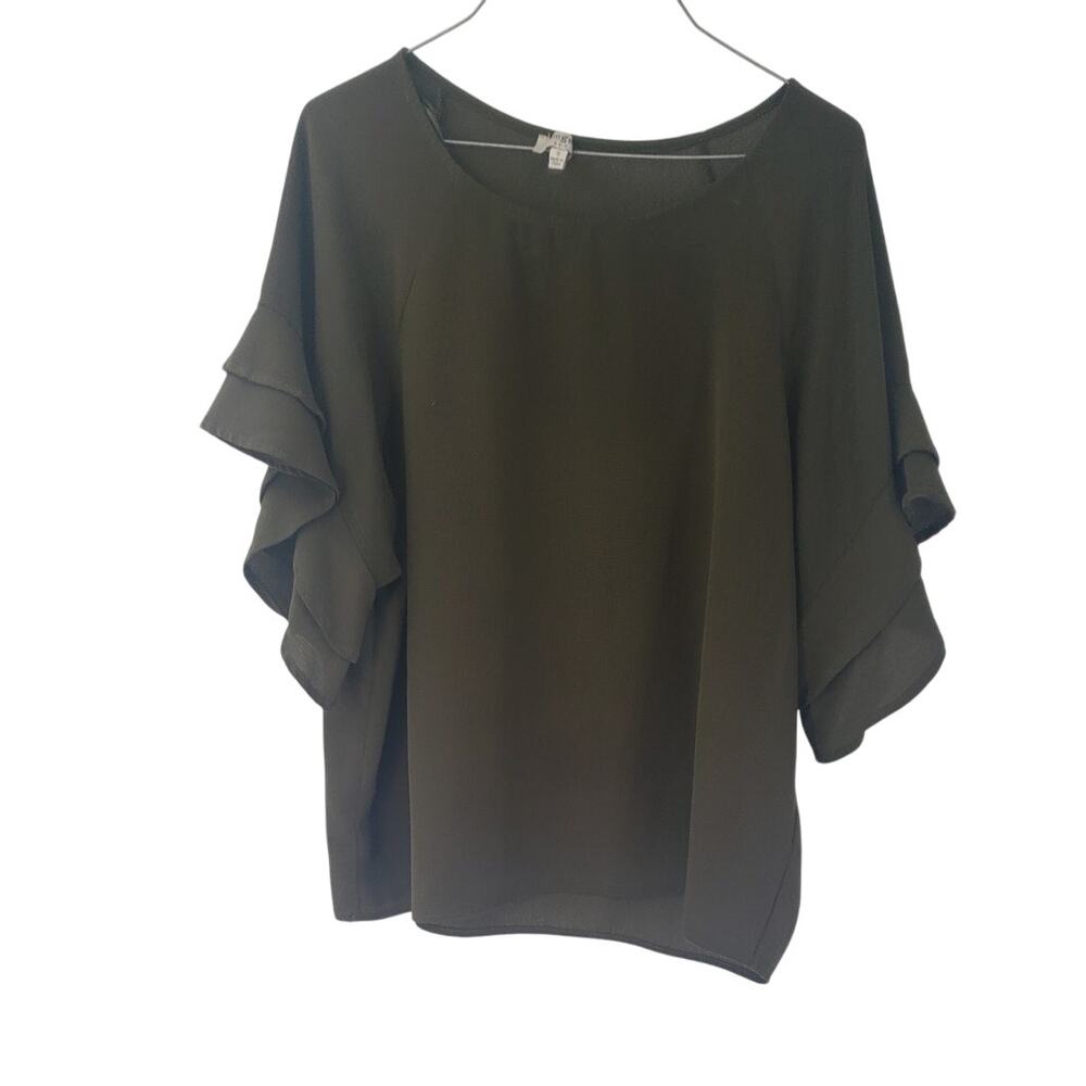 UMGEE Ruffle Sleeve Top Womens Size Small S
